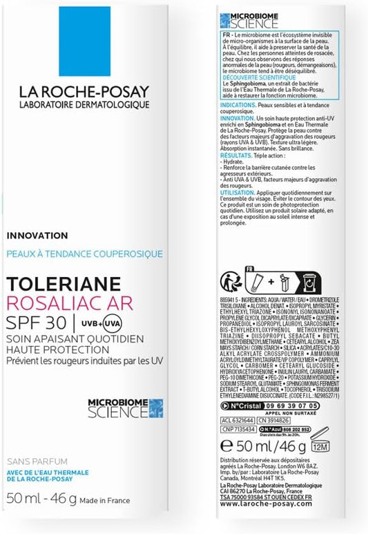 La Roche-Posay Toleriane Rosaliac AR SPF30 Moisturiser 50ml