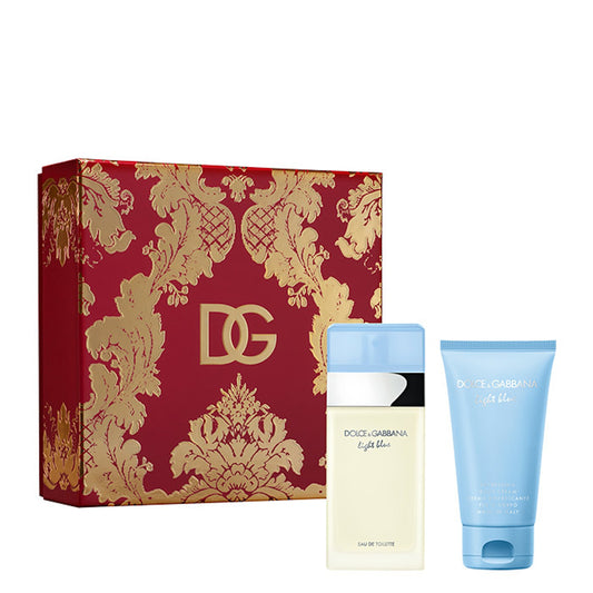 Dolce & Gabanna Light Blue Female Gift Set 50ml EDT Spray & 50ml Body Cream