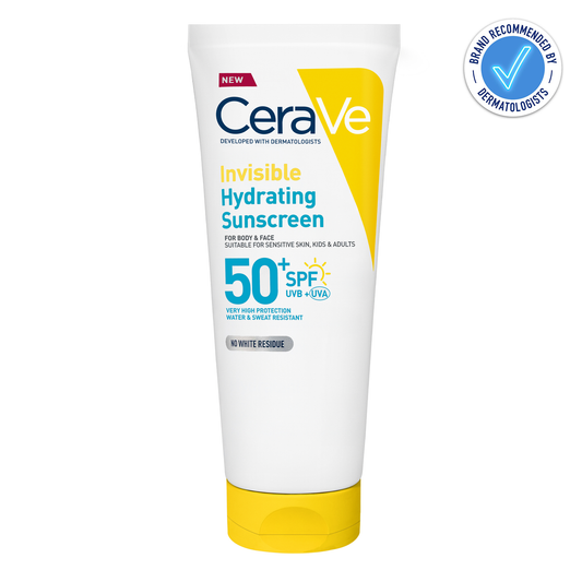 CeraVe Invisible Hydrating Sunscreen SPF50 For Body Face And All Skin Types With 3 Essential Ceramides