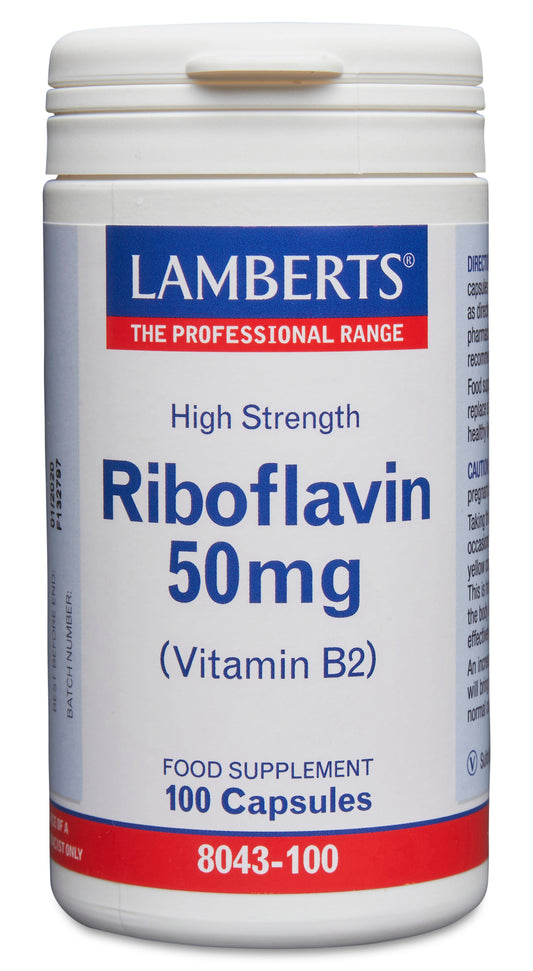 lamberts - 100 Capsules Riboflavin 50mg