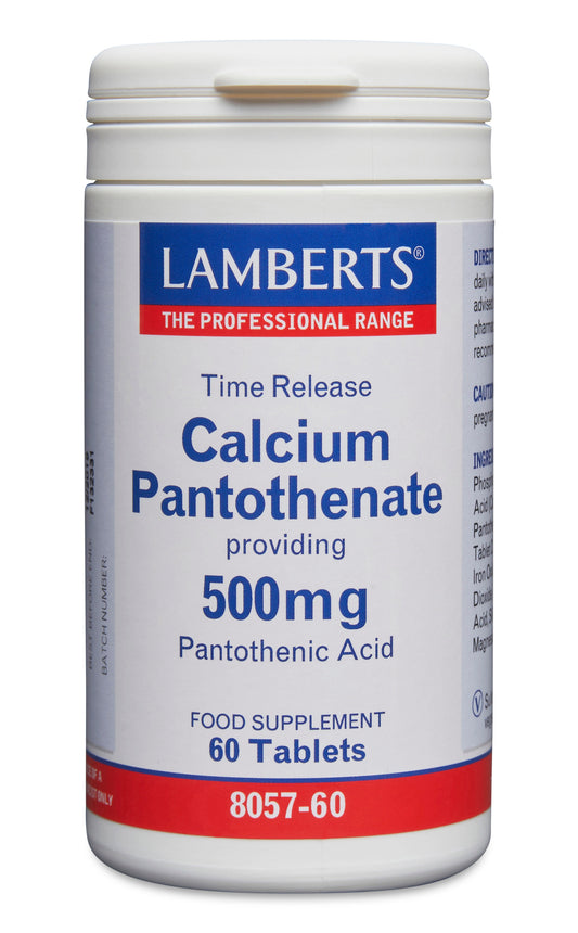 lamberts - 60 Tablets Calcium Pantothenate 500mg