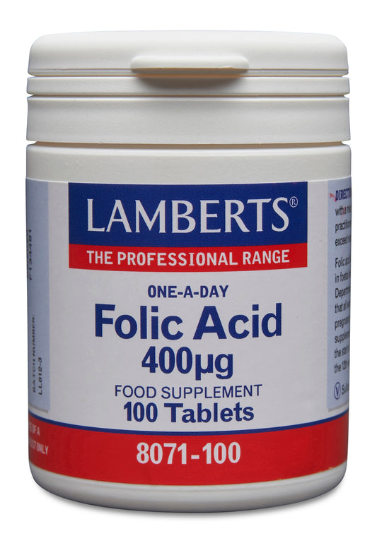 lamberts - 100 Tablets Folic Acid 400µg