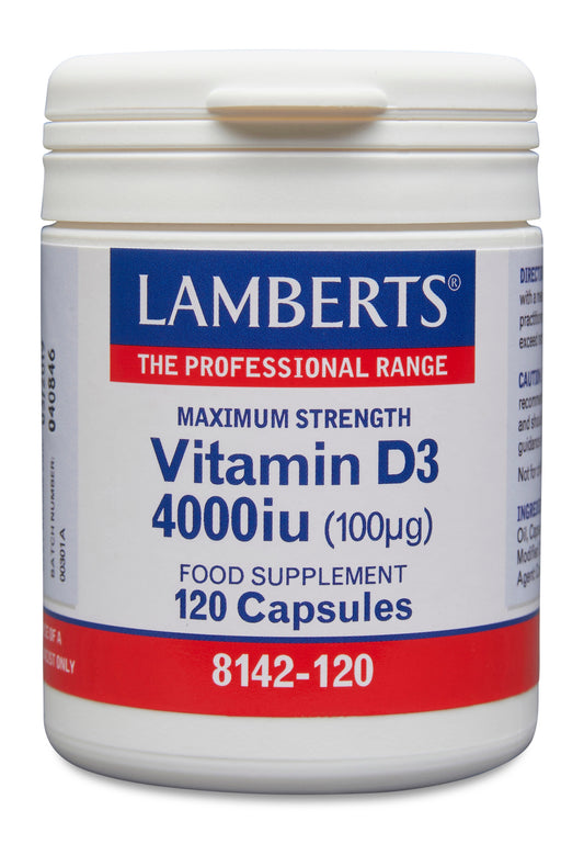 lamberts - 120 Capsule Vitamin D3 4000iu (100µg)