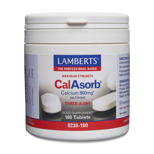 lamberts - 180 Tablets CalAsorb®- Calcium 800mg