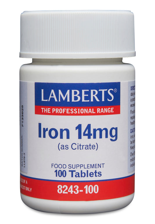 lamberts - 100 Tablets Iron 14mg