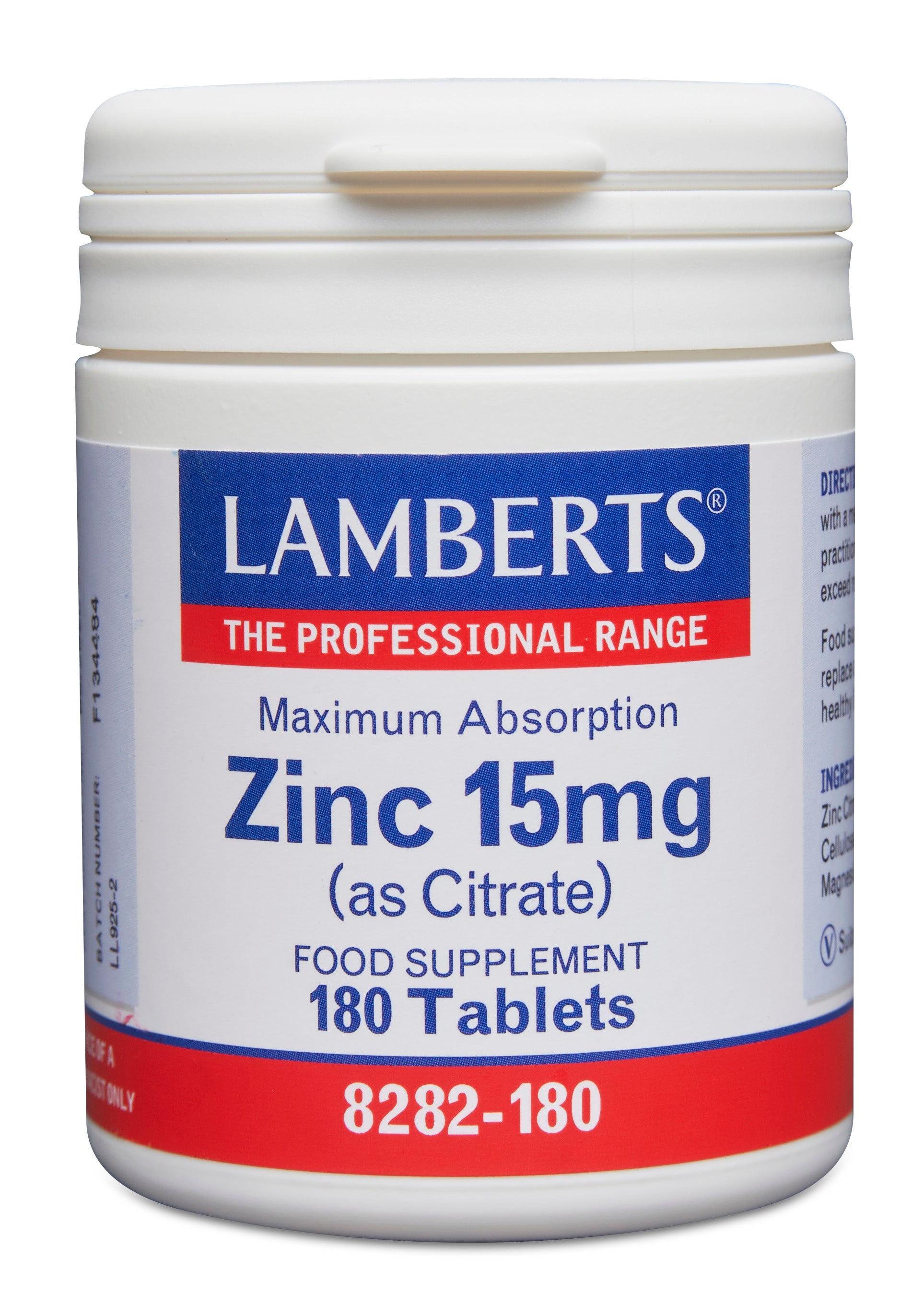 lamberts - 180 Tablets Zinc 15mg