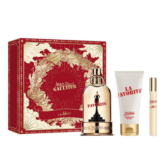 Jean Paul Gaultier La Favorite 100ml EDP, 75ml Body Lotion & Travel Spray Gift Set
