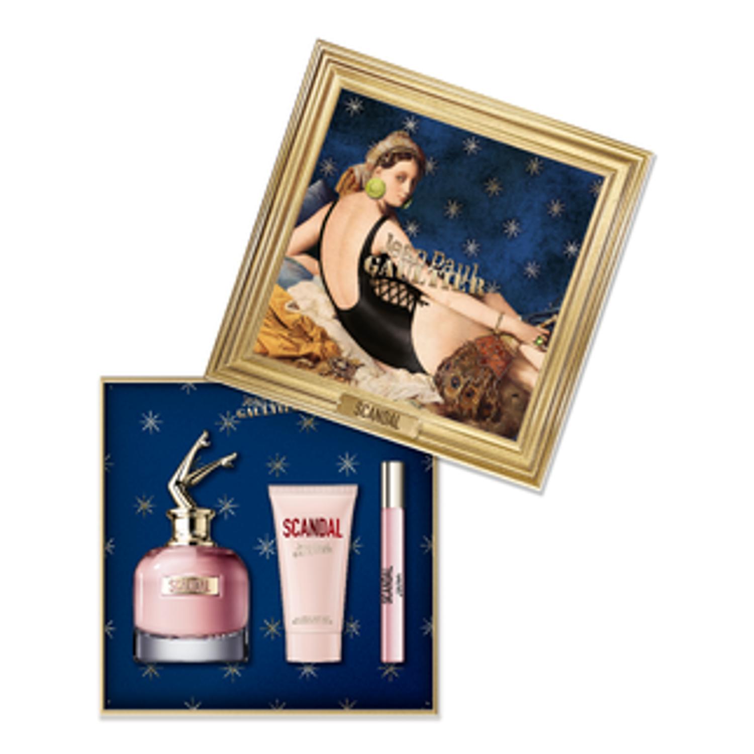 Jean Paul Gaultier Scandal 80ml EDP, 75ml Body Lotion & 10ml