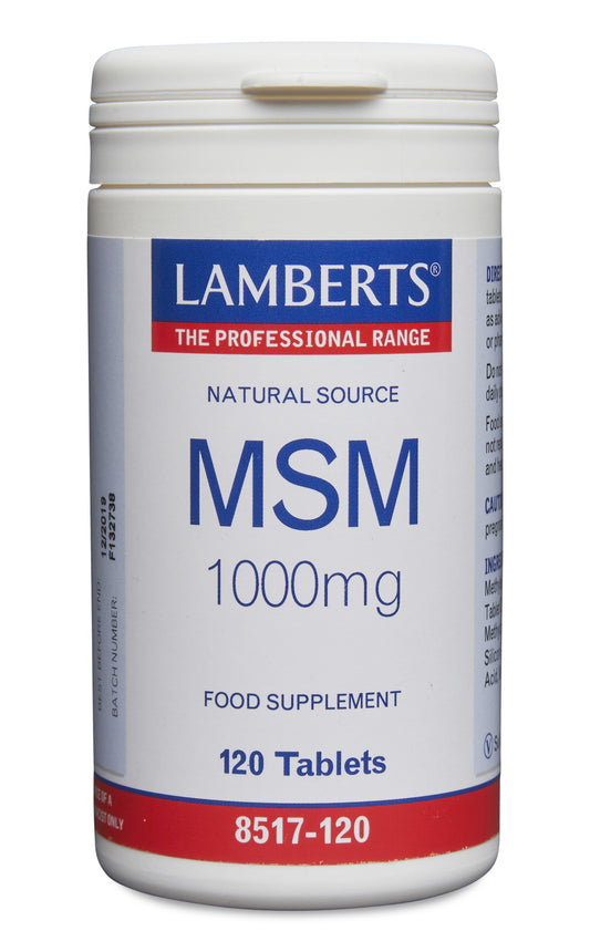 lamberts - 120 Tablets MSM 1000mg