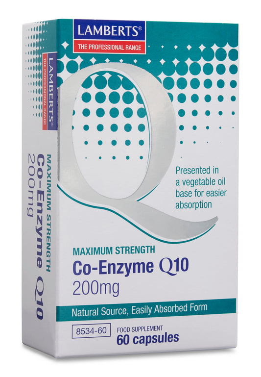 lamberts - 60 Capsules Co-Enzyme Q10 200mg