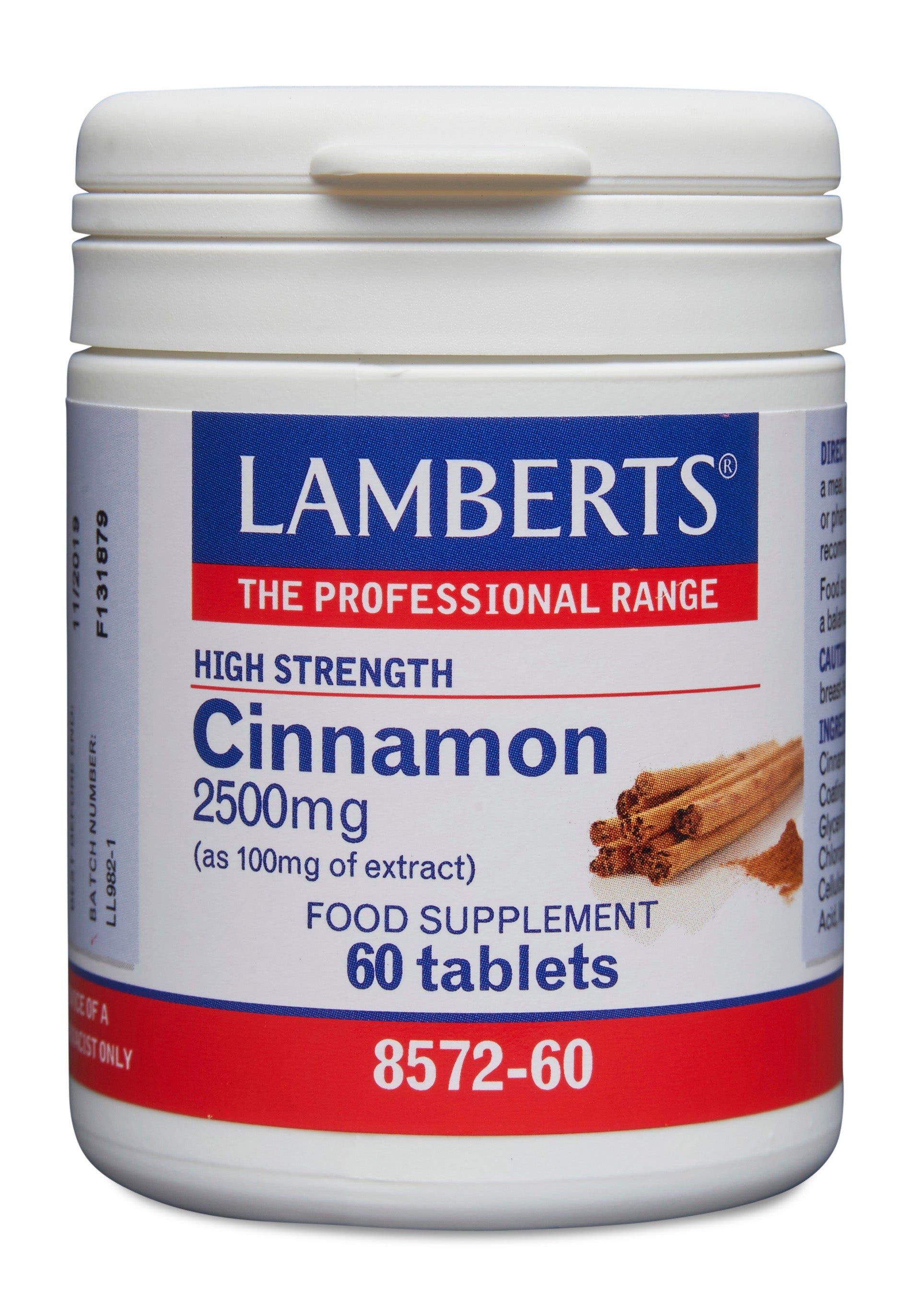 lamberts - 60 tablets Cinnamon 2500mg