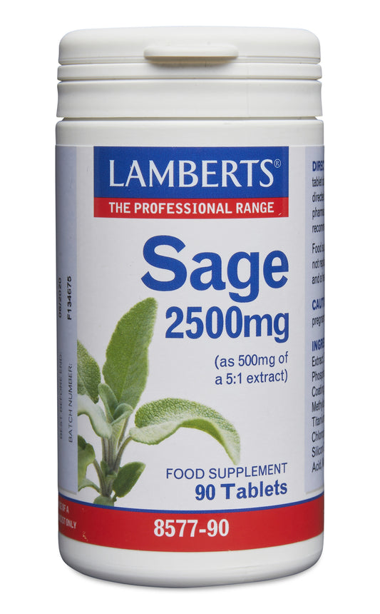 lamberts - 90 Tablets Sage 2500mg