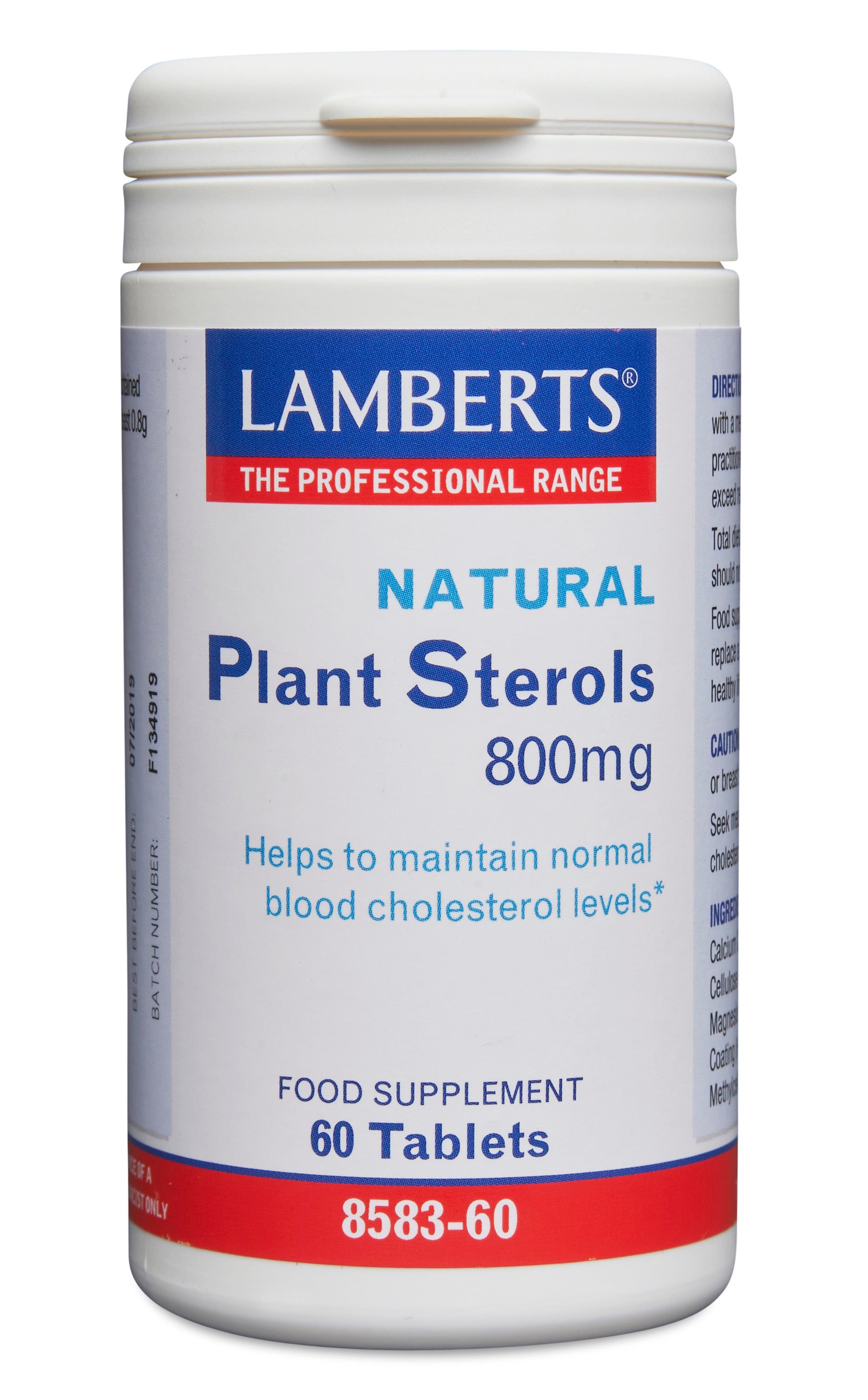 lamberts - 60 Tablets Plant Sterols 800mg