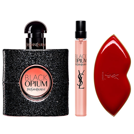 Yves Saint Laurent Black Opium Gift Set 50ml EDP, 10ml EDP & Compact Mirror