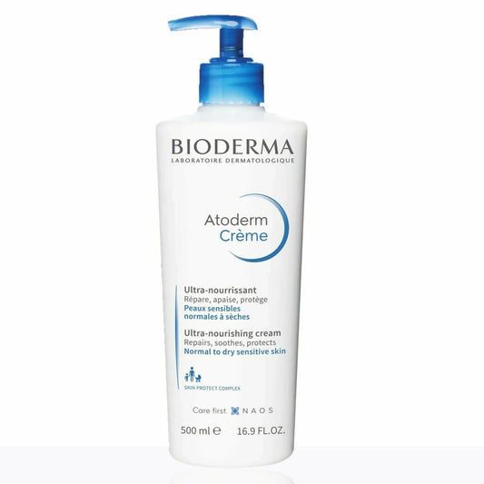 Bioderma Atoderm Cream Ultra Moisturiser - Ultra-Nourishing & Protecting Daily Face Cream & Body Cream 500ml