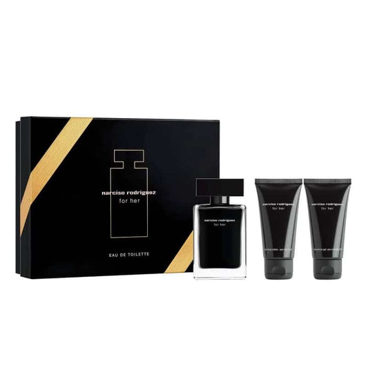 Narcisso Rodgriguez for Her Gift Set 50ml EDT Spray & 50ml Body Lotion & Shower Gel