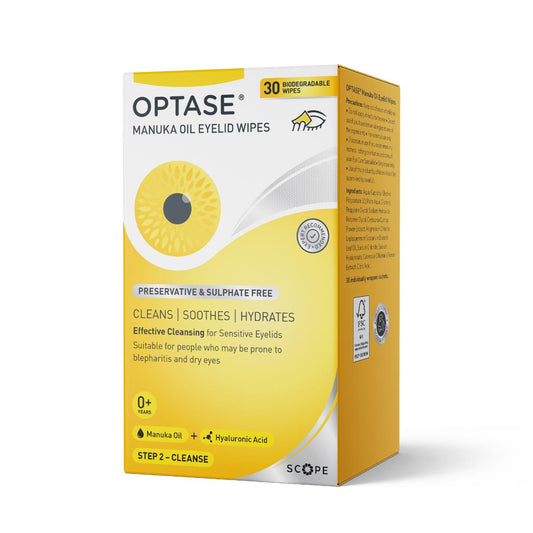 OPTASE® Manuka Oil Eyelid Wipes