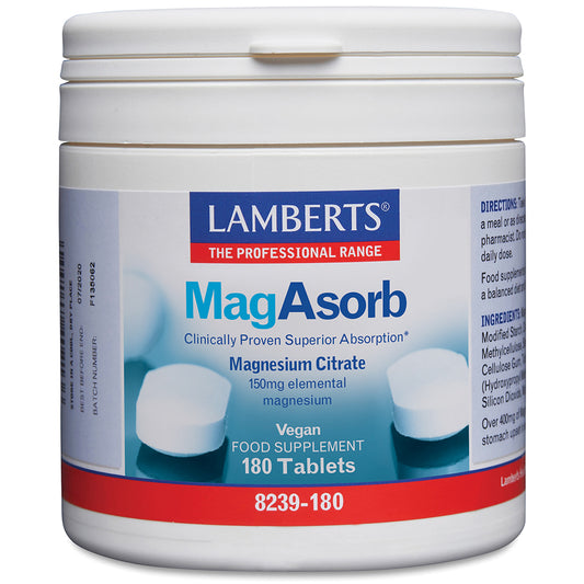 Lamberts Magasorb Magnesium Citrate 150mg Tablets 60 Tablets - Food Supplement