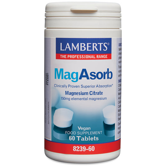 Lamberts Magasorb Magnesium Citrate 150mg Tablets 60 Tablets - Food Supplement
