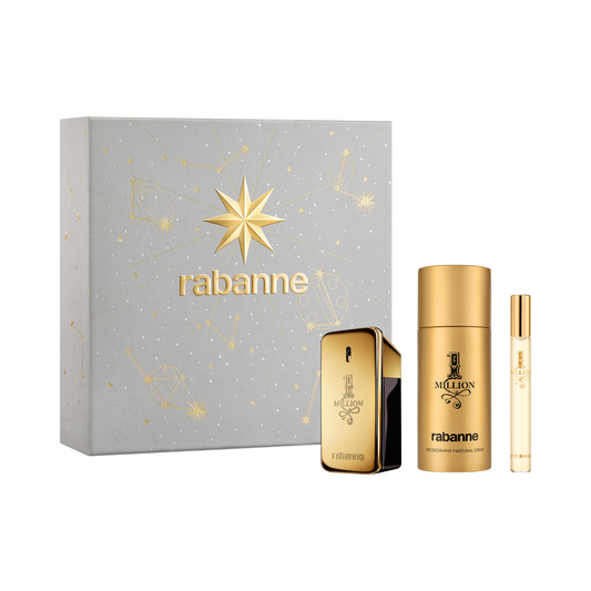 Rabanne 1 Million 50ml EDT, 150ml Deodorant Spray & 10ml Travel Spray