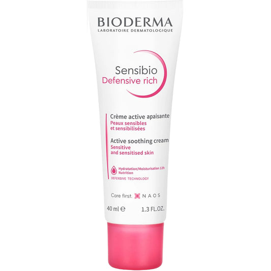 Bioderma Sensibio Defensive Rich 40ml; Soothing, Nourishing & Protective Face Cream