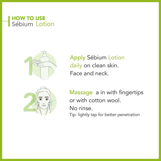 Bioderma Sébium Lotion - Triple Action Toner to Clarify & Rebalance Sensitive, Combination & Oily Skin, Anti-Blemish Face Cream with 8-Hour Hydration, 200ml