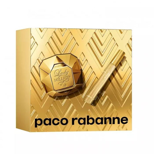 Rabanne Lady Million 50ml EDP & 10ml Travel Spray Gift Set