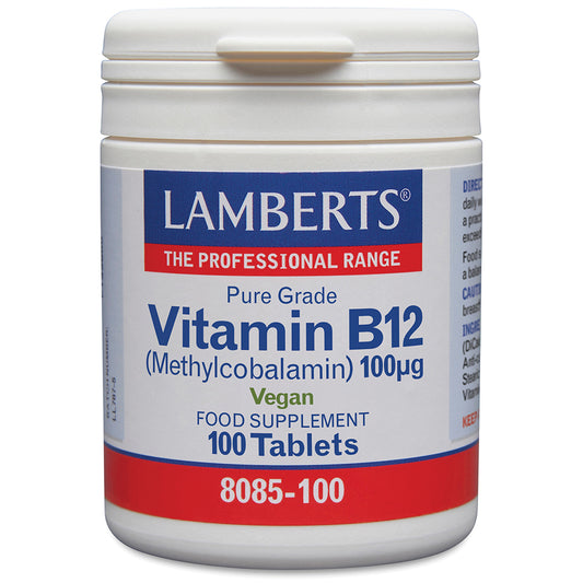 Lamberts Vitamin B12 100µg Tablets 100 Tablets - Food Supplement