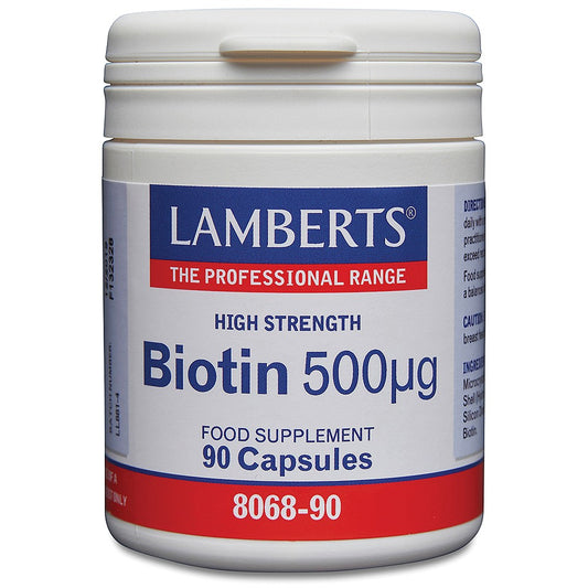 Lamberts Biotin 500µg Capsules 90 Capsules - Food Supplement