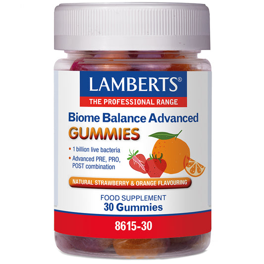 Lamberts Biome Balance Advanced Bacillus subtilis & Lactobacillus plantarum L-137 Gummies 30 Gummies - Food Supplement