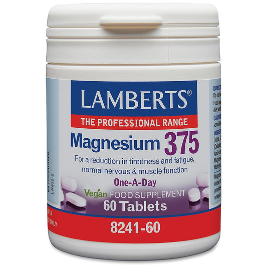 Lamberts Magnesium 375mg Tablets 180 Tablets - Food Supplement