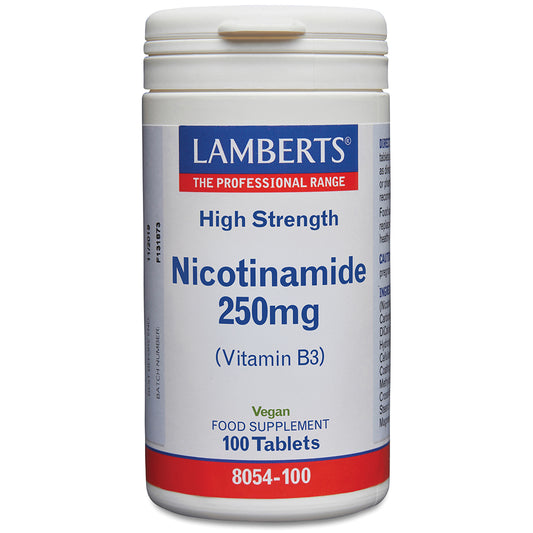 Lamberts Nicotinamide Vitamin B3 250mg Tablets 100 Tablets - Food Supplement