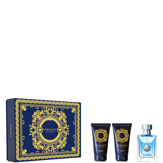 Versace Pour Homme 50ml EDT, 50ml Shower Gel & Aftershave Balm Gift Set