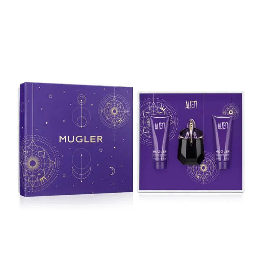 Thierry Mugler Alien 30ml Women's Eau De Parfum & Lotion Shower Milk Git Set New