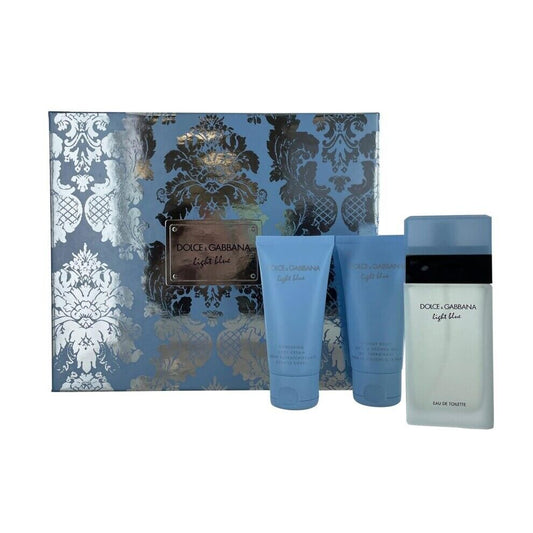 Dolce & Gabanna Light Blue Gift Set 50ml EDT, 50ml Body Lotion & Shower Gel