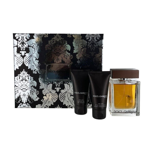 Dolce & Gabanna The One for Men Gift Set 100ml EDT, 50ml Aftershave Balm & 50ml Shower Gel