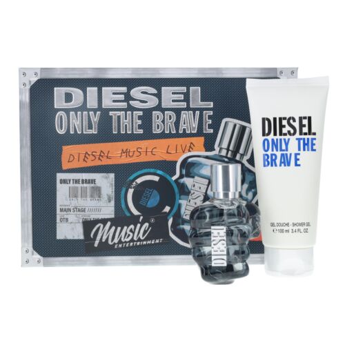 Diesel Only The Brave Gift Set 50ml EDT Spray & 100ML Shower Gel