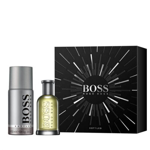 Hugo Boss Bottled Man Gift Set Eau de Toilette 50ml, Deodorant Spray 150ml New