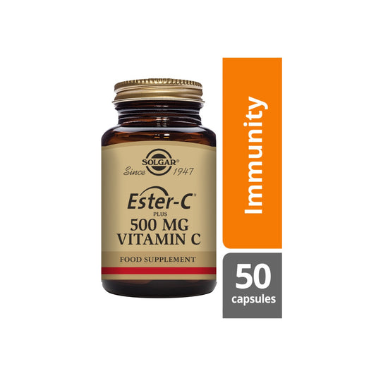 Solgar® Ester-C Plus 500 mg Vitamin C Vegetable Capsules - Pack of 50