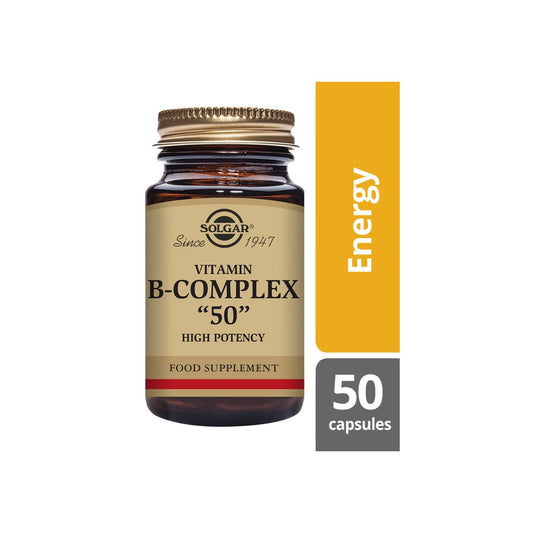 Solgar® Vitamin B-Complex ''50'' High Potency Vegetable Capsules - 50 Pack