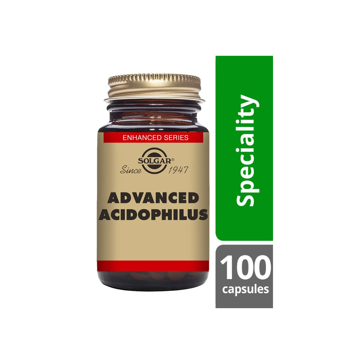 Solgar® Advanced Acidophilus Vegetable Capsules - Pack of 100
