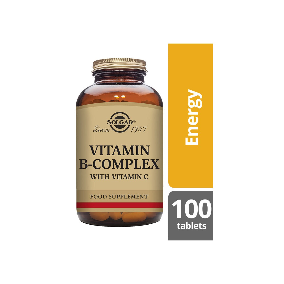 Solgar® Vitamin B-Complex with Vitamin C Tablets - Pack of 100