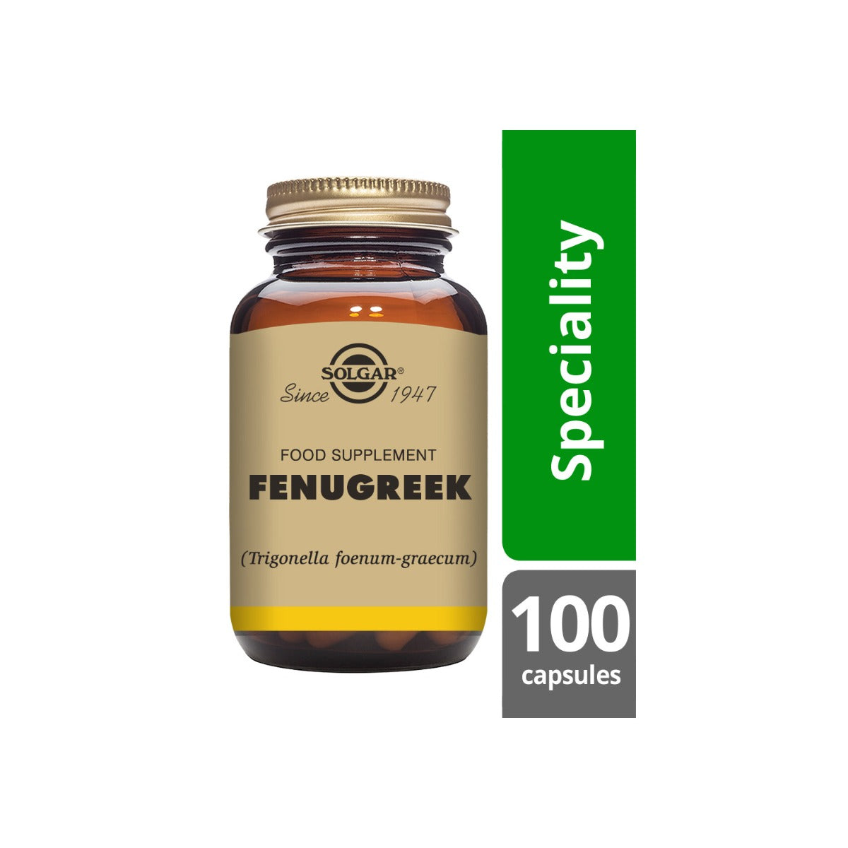 Solgar® Fenugreek Vegetable Capsules - Pack of 100