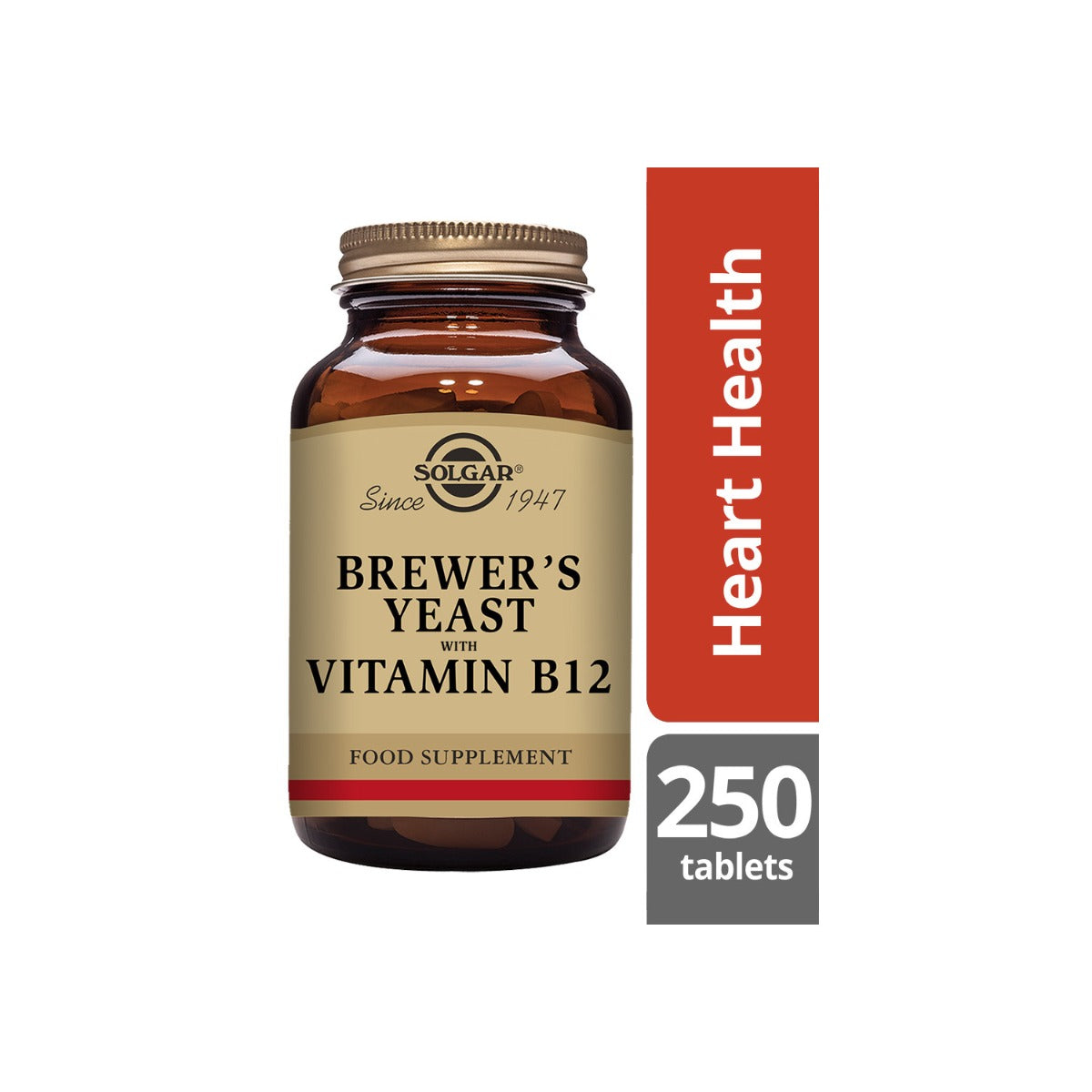 Solgar® Brewer's Yeast with Vitamin B12 Tablets - Pack of 250