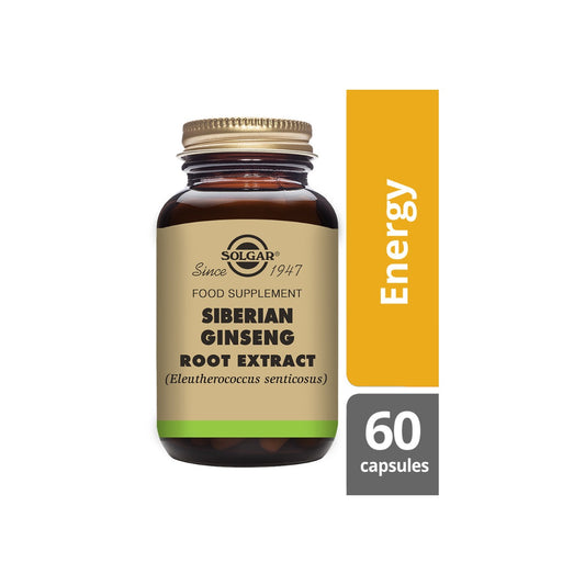 Solgar® Siberian Ginseng Root Extract Vegetable Capsules - Pack of 60