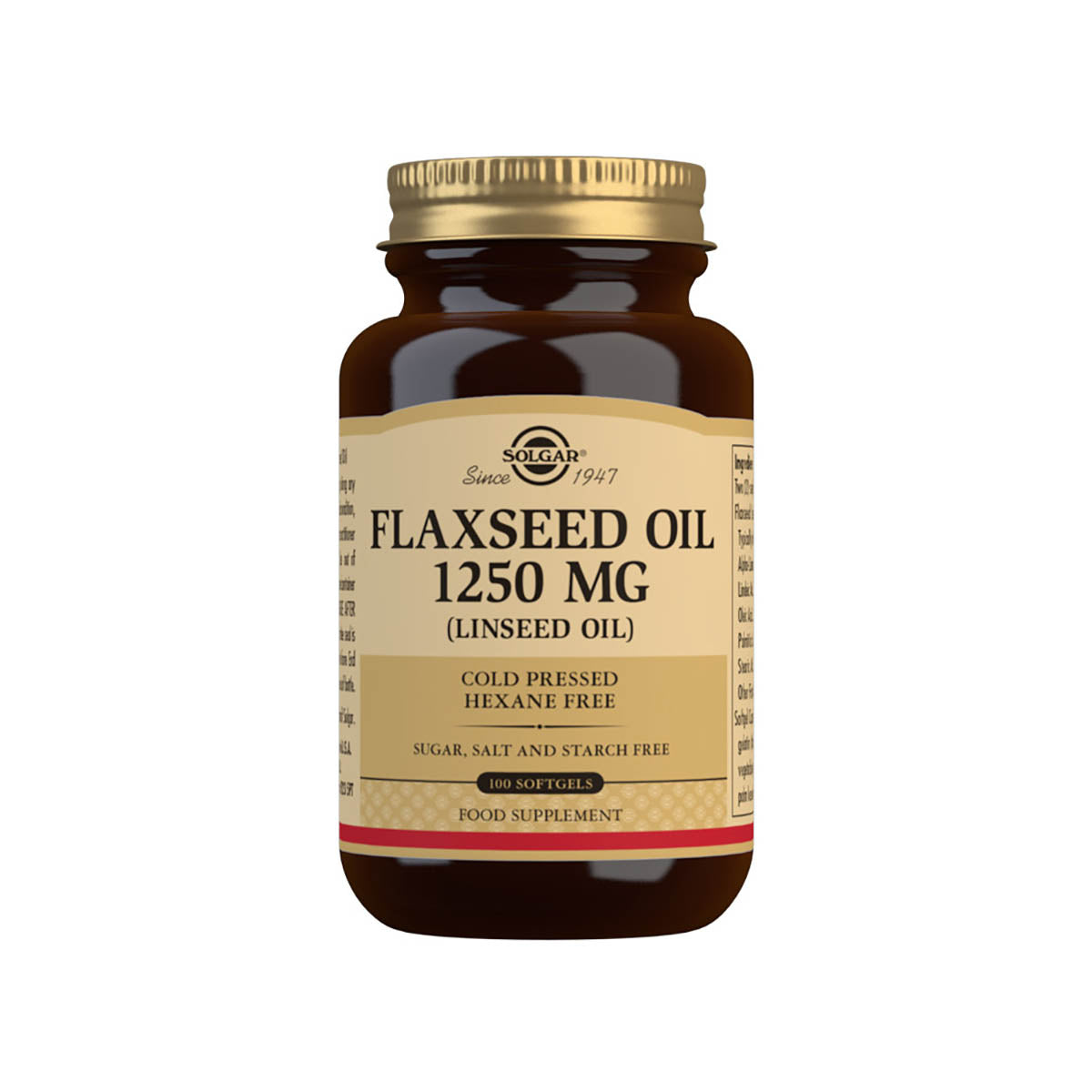 Solgar® Flaxseed Oil 1250 mg Softgels - Pack of 100