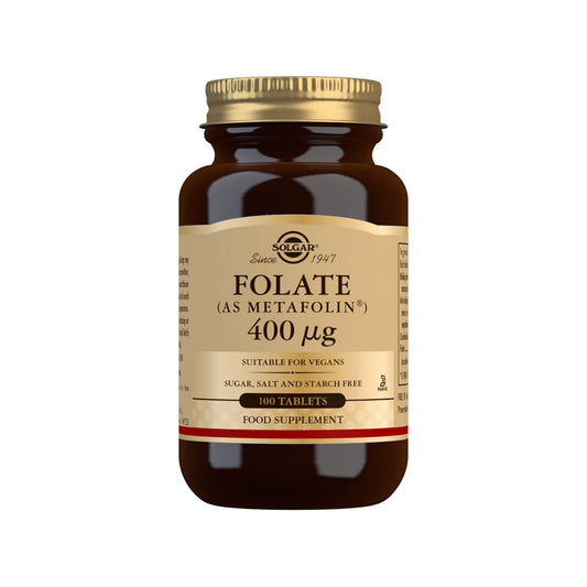 Solgar® Folate (as Metafolin®) 400 µg Tablets - Pack of 100