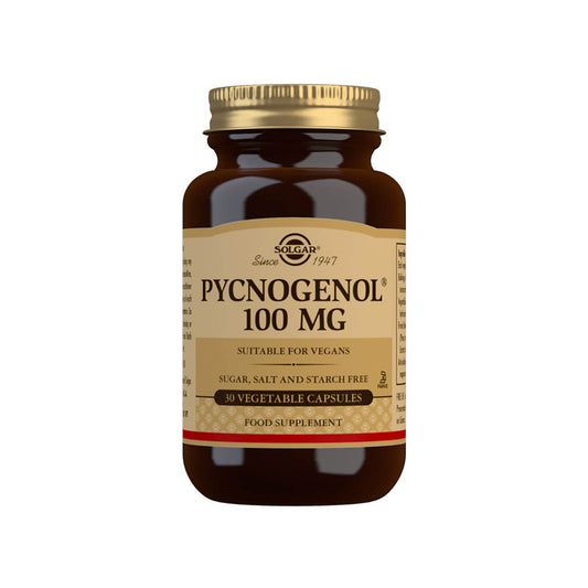Solgar® Pycnogenol 100 mg Vegetable Capsules - Pack of 30