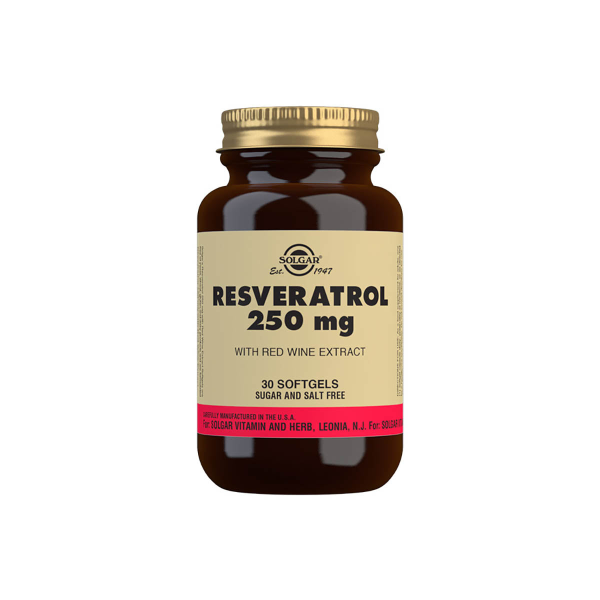 Solgar® Resveratrol 250 mg Softgels - Pack of 30