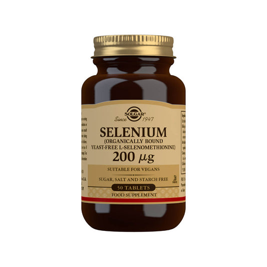 Solgar® Selenium (Yeast-Free) 200 µg Tablets - Pack of 50
